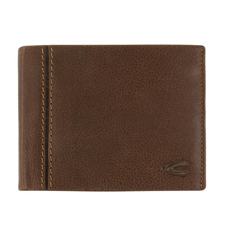 CAMEL ACTIVE BILBAO horizontal wallet cognac